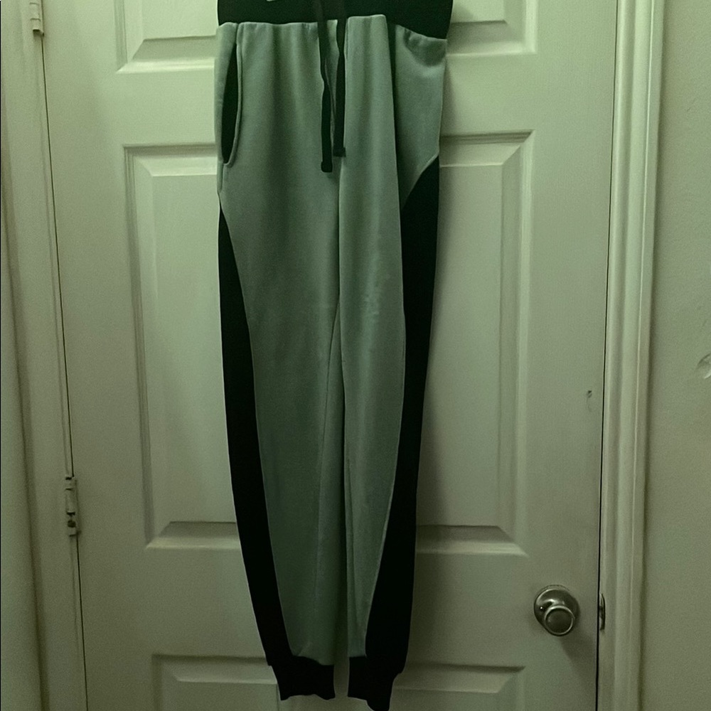 Black and Gray Jogger Pants (Says large but is Small)